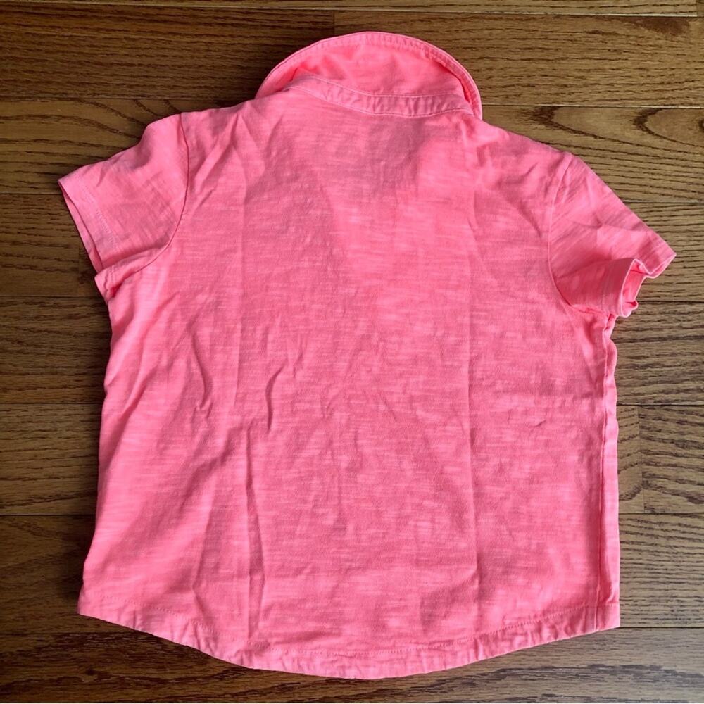 Vineyard Vines SurfTee Polo Shirt Cotton Fluorescent Orange Boy’s Size S (7/8) - Picture 7 of 8